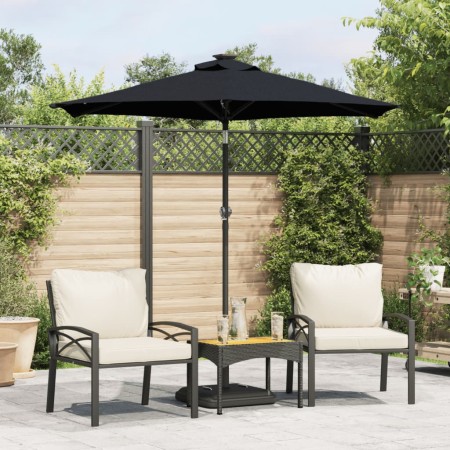 Garden umbrella with black steel pole 225x225x212 cm by , Umbrellas - Ref: Foro24-4005064, Price: 50,99 €, Discount: %