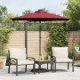 Garden umbrella with LED light, steel post, burgundy color, 225x225x212 cm. by , Umbrellas - Ref: Foro24-4005070, Price: 73,8...