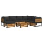 Garden sofa set with 8 pieces, solid acacia wood, and cushions. by , Garden sets - Ref: Foro24-3214893, Price: 1,00 €, Discou...