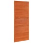 Solid pine wood barn door in honey brown color, 90x208 cm by , Doors - Ref: Foro24-850634, Price: 118,57 €, Discount: %