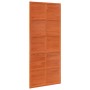 Solid pine wood barn door in honey brown color, 90x208 cm by , Doors - Ref: Foro24-850643, Price: 122,60 €, Discount: %