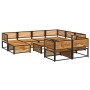 Garden sofa set with 10 pieces, solid acacia wood with cushions. by , Garden sets - Ref: Foro24-3214923, Price: 1,00 €, Disco...