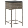 Kitchen stools with 2 gray synthetic rattan cushions by , Garden chairs - Ref: Foro24-368319, Price: 108,10 €, Discount: %