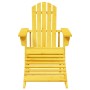 Adirondack chair with solid yellow fir wood ottoman by , Garden chairs - Ref: Foro24-4007241, Price: 93,11 €, Discount: %