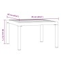 Black aluminum garden coffee table 65x65x40 cm by , Garden tables - Ref: Foro24-4008573, Price: 78,99 €, Discount: %