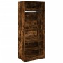 Engineered wood wardrobe in smoked oak color, 80x50x200 cm by , Wardrobes - Ref: Foro24-3307697, Price: 175,96 €, Discount: %