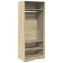 Engineered wood wardrobe in Sonoma oak, 80x50x200 cm. by , Wardrobes - Ref: Foro24-3307695, Price: 175,96 €, Discount: %