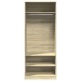 Ingenieurholzschrank Eiche Sonoma 80x50x200 cm von , Kleiderschränke - Ref: Foro24-3307695, Preis: 176,20 €, Rabatt: %