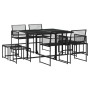 9-piece black synthetic rattan garden dining set by , Garden sets - Ref: Foro24-3295053, Price: 474,85 €, Discount: %