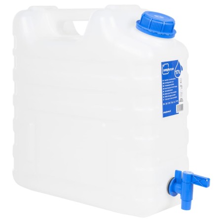 17-liter transparent plastic water jug with a tap by , Storage deposits - Ref: Foro24-155041, Price: 29,78 €, Discount: %