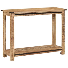 Massivholz-Konsolentisch aus Mangoholz 100x35x75 cm von , Seitentische - Ref: Foro24-374056, Preis: 121,46 €, Rabatt: %