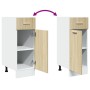 Lower plywood wardrobe in oak color, 30x46x81.5cm by , Kitchen cabinets - Ref: Foro24-847492, Price: 74,91 €, Discount: %