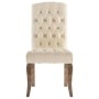 Dining chairs, set of 4, fabric with a beige linen-like appearance. by , dining chairs - Ref: Foro24-3309175, Price: 418,79 €...