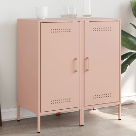 Kaltgewalzter Stahlschrank in Rosa, 2 Stück, 36x39x79 cm. von , Sideboards - Ref: Foro24-843015, Preis: 218,99 €, Rabatt: %