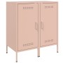 Kaltgewalzter Stahlschrank in Rosa, 2 Stück, 36x39x79 cm. von , Sideboards - Ref: Foro24-843015, Preis: 164,14 €, Rabatt: %