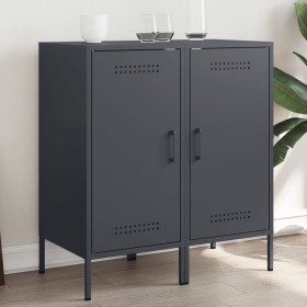 Cold-rolled anthracite steel sideboard 2 pieces 36x39x79 cm by , Sideboards - Ref: Foro24-843017, Price: 217,99 €, Discount: %