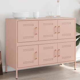 Kaltgewalzter Stahlschrank in Rosa 100,5x39x79 cm von , Sideboards - Ref: Foro24-843097, Preis: 244,99 €, Rabatt: %