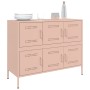 Cold-rolled steel sideboard in pink 100.5x39x79 cm by , Sideboards - Ref: Foro24-843097, Price: 184,37 €, Discount: %