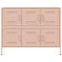 Cold-rolled steel sideboard in pink 100.5x39x79 cm by , Sideboards - Ref: Foro24-843097, Price: 184,37 €, Discount: %