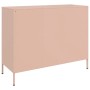 Aparador de acero laminado en frío rosa 100,5x39x79 cm de , Aparadores - Ref: Foro24-843097, Precio: 184,37 €, Descuento: %