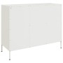 Cold-rolled white steel sideboard 100.5x39x79 cm by , Sideboards - Ref: Foro24-843095, Price: 218,99 €, Discount: %