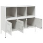 Cold-rolled white steel sideboard 100.5x39x79 cm by , Sideboards - Ref: Foro24-843095, Price: 218,99 €, Discount: %