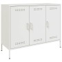 Kaltgewalzter weißer Stahlschrank 100,5x39x79 cm von , Sideboards - Ref: Foro24-843029, Preis: 183,86 €, Rabatt: %