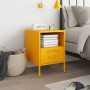 Cold-rolled steel yellow bedside table 36x39x50.5 cm by , Nightstands - Ref: Foro24-843060, Price: 78,65 €, Discount: %