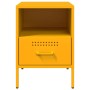 Cold-rolled steel yellow bedside table 36x39x50.5 cm by , Nightstands - Ref: Foro24-843060, Price: 78,65 €, Discount: %