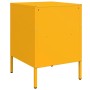 Cold-rolled steel yellow bedside table 36x39x50.5 cm by , Nightstands - Ref: Foro24-843060, Price: 78,65 €, Discount: %