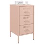 Bedside tables 2 units cold-rolled steel pink 36x39x68 cm by , Nightstands - Ref: Foro24-843081, Price: 215,94 €, Discount: %