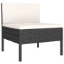 Garden chairs 3 units with black synthetic rattan cushions by vidaXL, Garden chairs - Ref: Foro24-310190, Price: 214,25 €, Di...