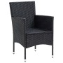 Dining chairs for garden, 4 units, black synthetic rattan by vidaXL, Garden chairs - Ref: Foro24-310562, Price: 229,00 €, Dis...