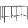 High table and garden stools set, 11 pieces, black steel by , Garden sets - Ref: Foro24-3283755, Price: 879,48 €, Discount: %