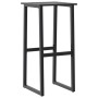 High table and garden stools set, 11 pieces, black steel by , Garden sets - Ref: Foro24-3283755, Price: 879,48 €, Discount: %