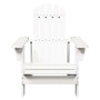 Adirondack chair made of solid white fir wood 69x85x90.5 cm by , Garden chairs - Ref: Foro24-4007243, Price: 82,41 €, Discoun...