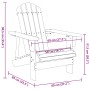 Adirondack chair made of solid white fir wood 69x85x90.5 cm by , Garden chairs - Ref: Foro24-4007243, Price: 82,41 €, Discoun...