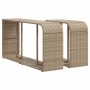 Gartensofa-Set 11-teilig mit beigen Polstern aus synthetischem Rattan von , Gartensets - Ref: Foro24-3274582, Preis: 715,29 €...