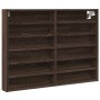 Engineered wood display case in brown oak, 80x8.5x58 cm by , Shelves and shelves - Ref: Foro24-847960, Price: 49,92 €, Discou...