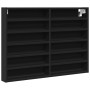 Black engineered wood display case 80x8.5x58 cm by , Shelves and shelves - Ref: Foro24-847955, Price: 49,92 €, Discount: %