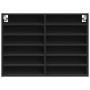 Black engineered wood display case 80x8.5x58 cm by , Shelves and shelves - Ref: Foro24-847955, Price: 49,92 €, Discount: %