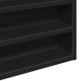 Black engineered wood display case 80x8.5x58 cm by , Shelves and shelves - Ref: Foro24-847955, Price: 49,92 €, Discount: %