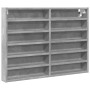 Engineered wood display case in gray concrete 80x8.5x58 cm by , Shelves and shelves - Ref: Foro24-847957, Price: 48,61 €, Dis...