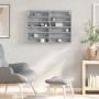 Vitrina de madera de ingeniería gris hormigón 80x8,5x58 cm de , Estantes y estanterías - Ref: Foro24-847957, Precio: 48,58 €,...