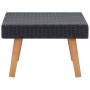 Mesa de centro de jardín ratán sintético negro de vidaXL, Mesas de jardín - Ref: Foro24-310222, Precio: 60,99 €, Descuento: %