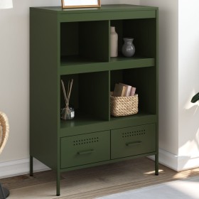 Cold-rolled steel sideboard in olive green 68x39x101.5 cm by , Sideboards - Ref: Foro24-843106, Price: 225,99 €, Discount: %