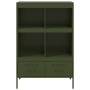 Cold-rolled steel sideboard in olive green 68x39x101.5 cm by , Sideboards - Ref: Foro24-843106, Price: 170,40 €, Discount: %