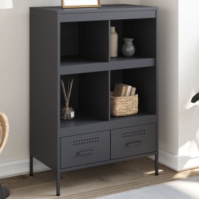 Cold-rolled anthracite steel sideboard 68x39x101.5 cm by , Sideboards - Ref: Foro24-843104, Price: 170,36 €, Discount: %