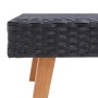 Mesa de centro de jardín ratán sintético negro de vidaXL, Mesas de jardín - Ref: Foro24-310222, Precio: 60,99 €, Descuento: %