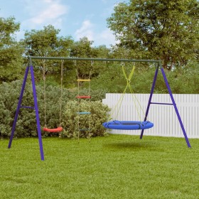 Swing set with a swing, ladder, and round swing. by , Swings and play structures - Ref: Foro24-3283631, Price: 186,99 €, Disc...